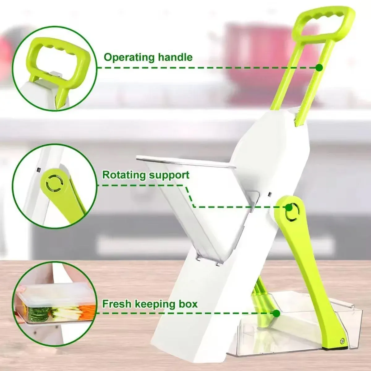 4 in 1 Multifunctional Vegetable Slicer Kitchen Food Chopper Cutting Tool - Image 5