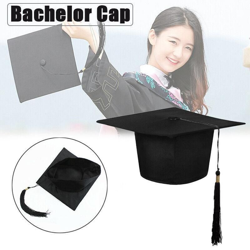 Mortarboard Graduation Hat Academic Cap Black Bachelor Master Chancellor Hat Au - Image 1