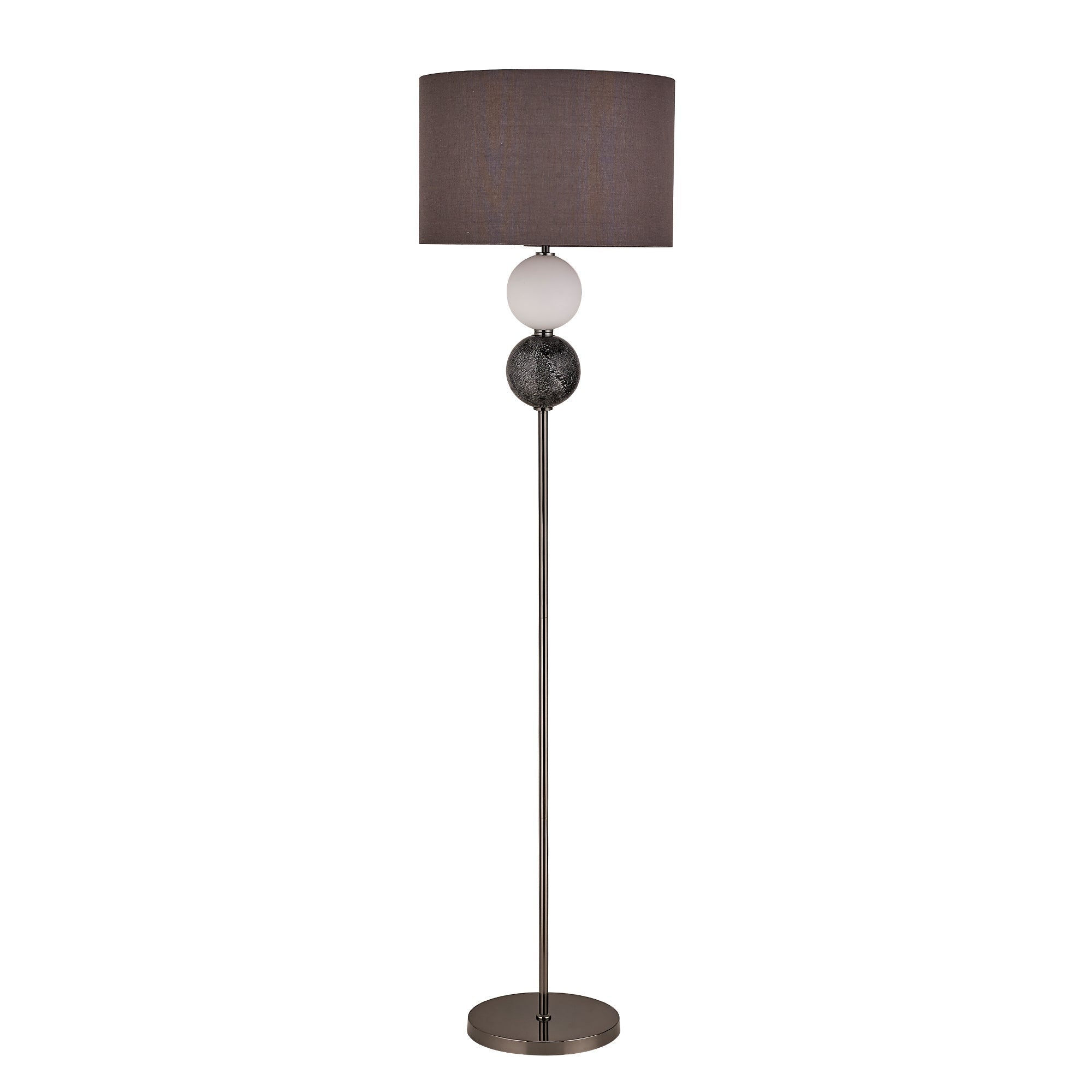 Murano Floor Lamp - Brass/Pewter - Image 1