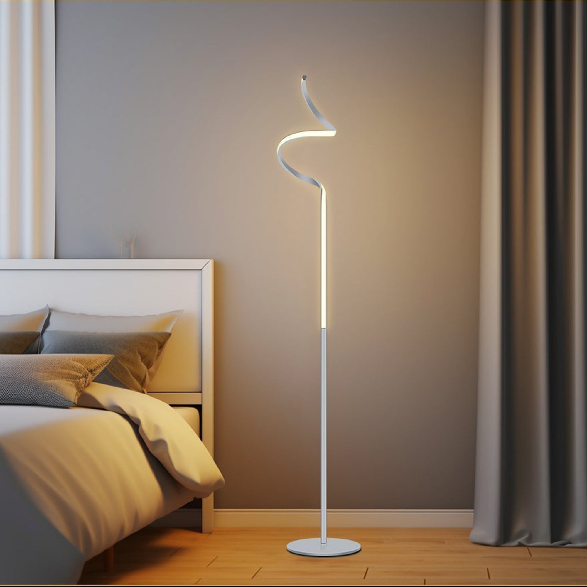 Chipper LED Floor Lamp - Chrome - Image 2