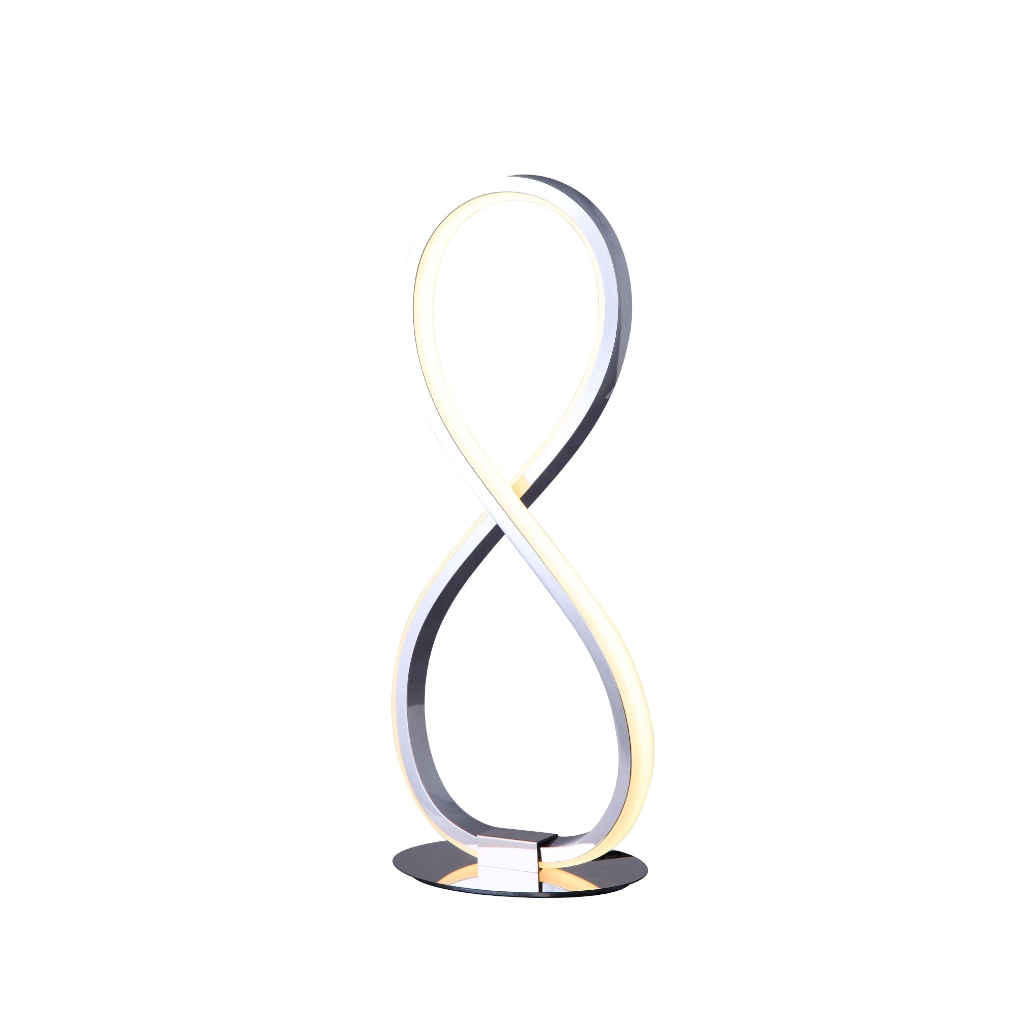 Infinite LED Table Lamp - Chrome - Image 1