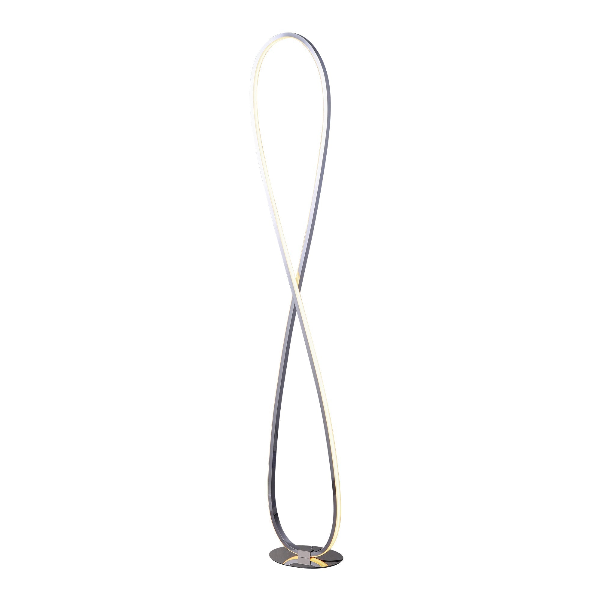 Infinite LED Floor Lamp - Chrome - Image 1