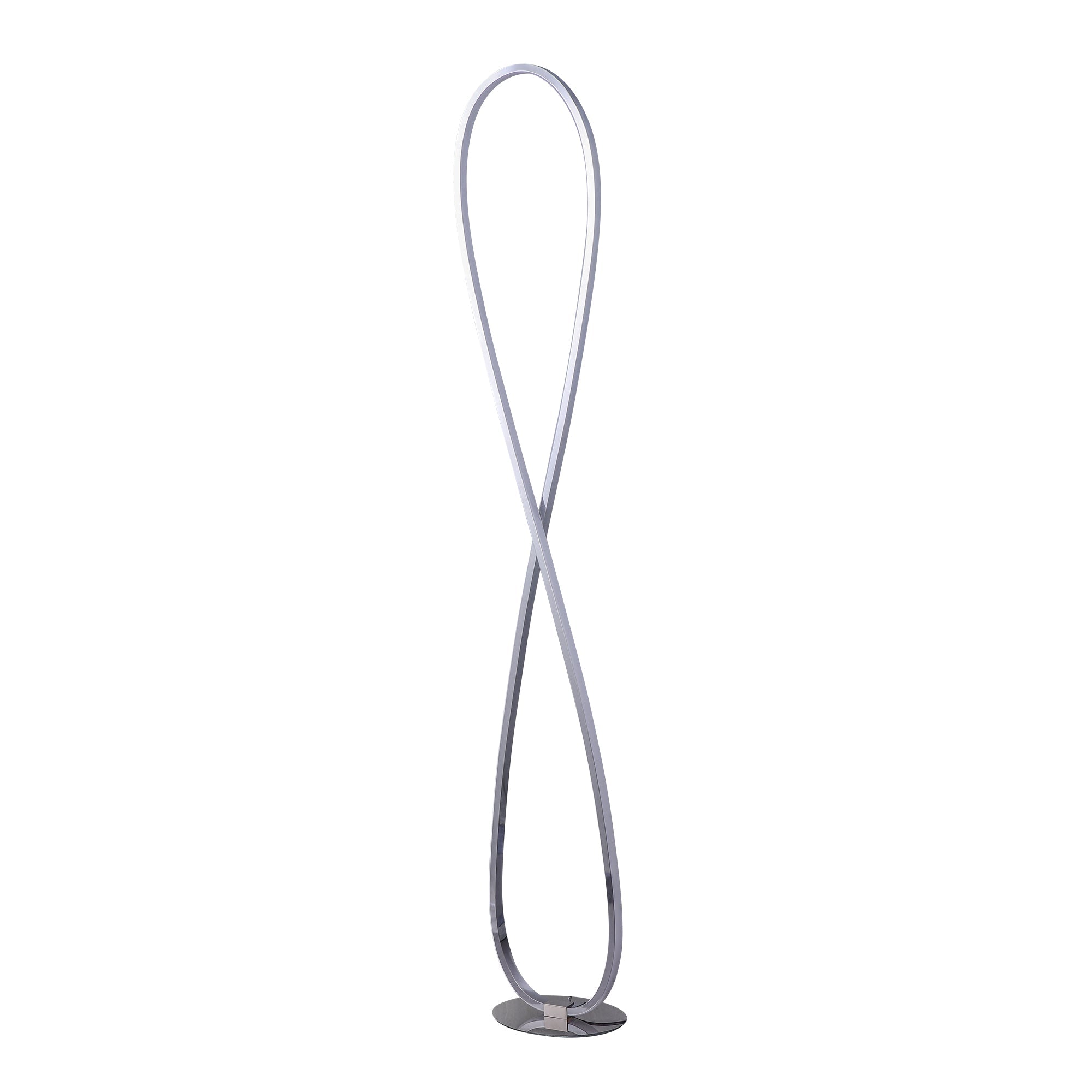 Infinite LED Floor Lamp - Chrome - Image 8