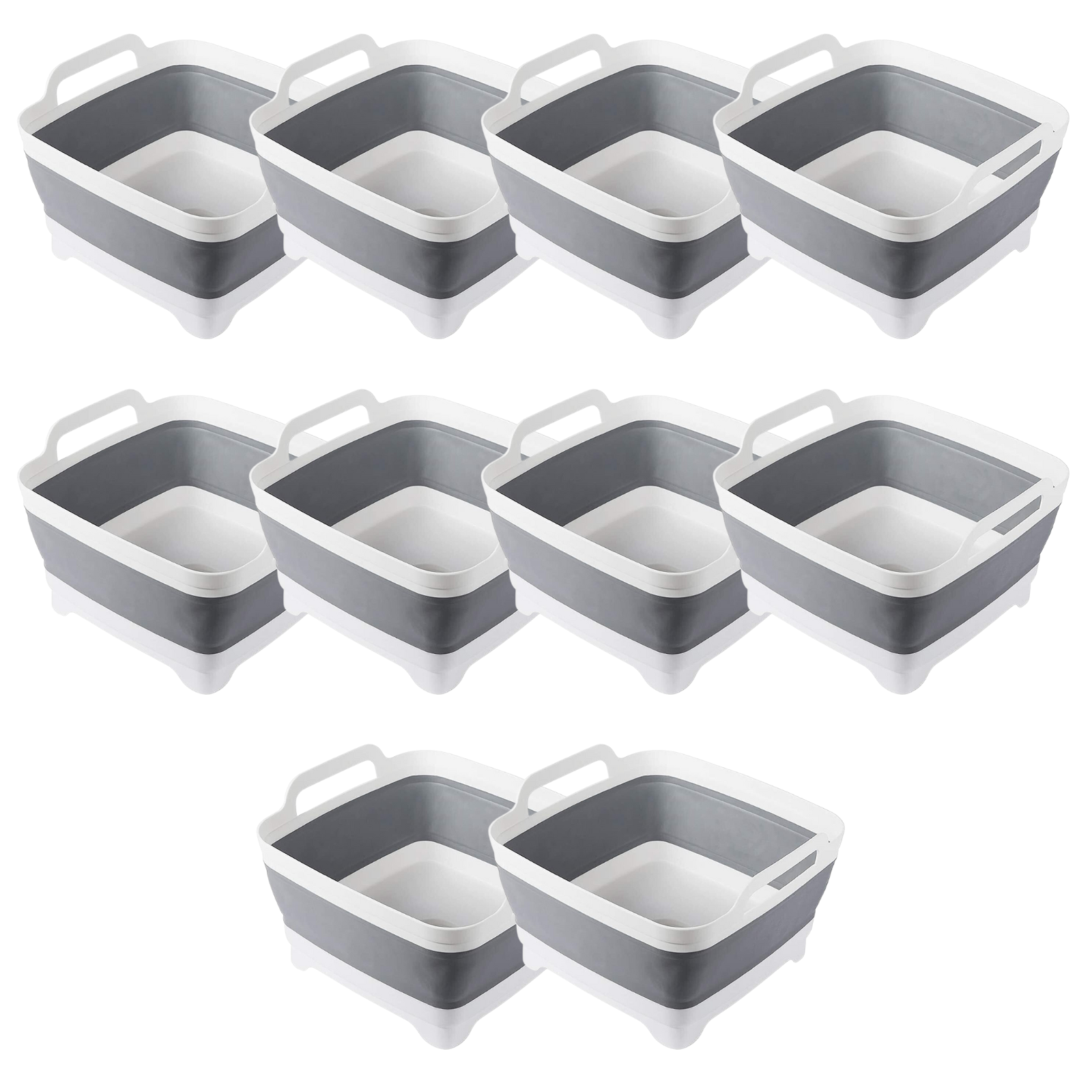 10x Collapsible Strainer Foldable Fruit Veggies Wash Colander Storage Basket - Image 2