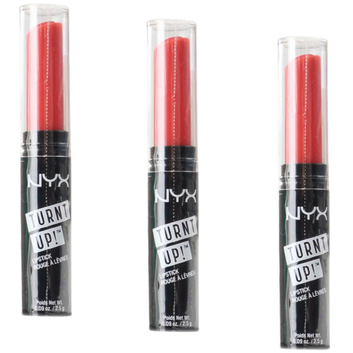 3pcs Nyx Professional Makeup 2.5g Turnt Up Lipstick - 14 Rags To Riches - Image 1
