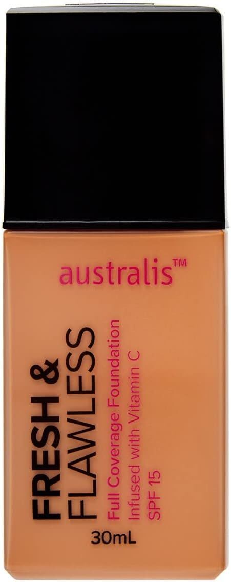 Australis Fresh & Flawless Full Coverage Foundation SPF 15 - Sunkissed - Image 2