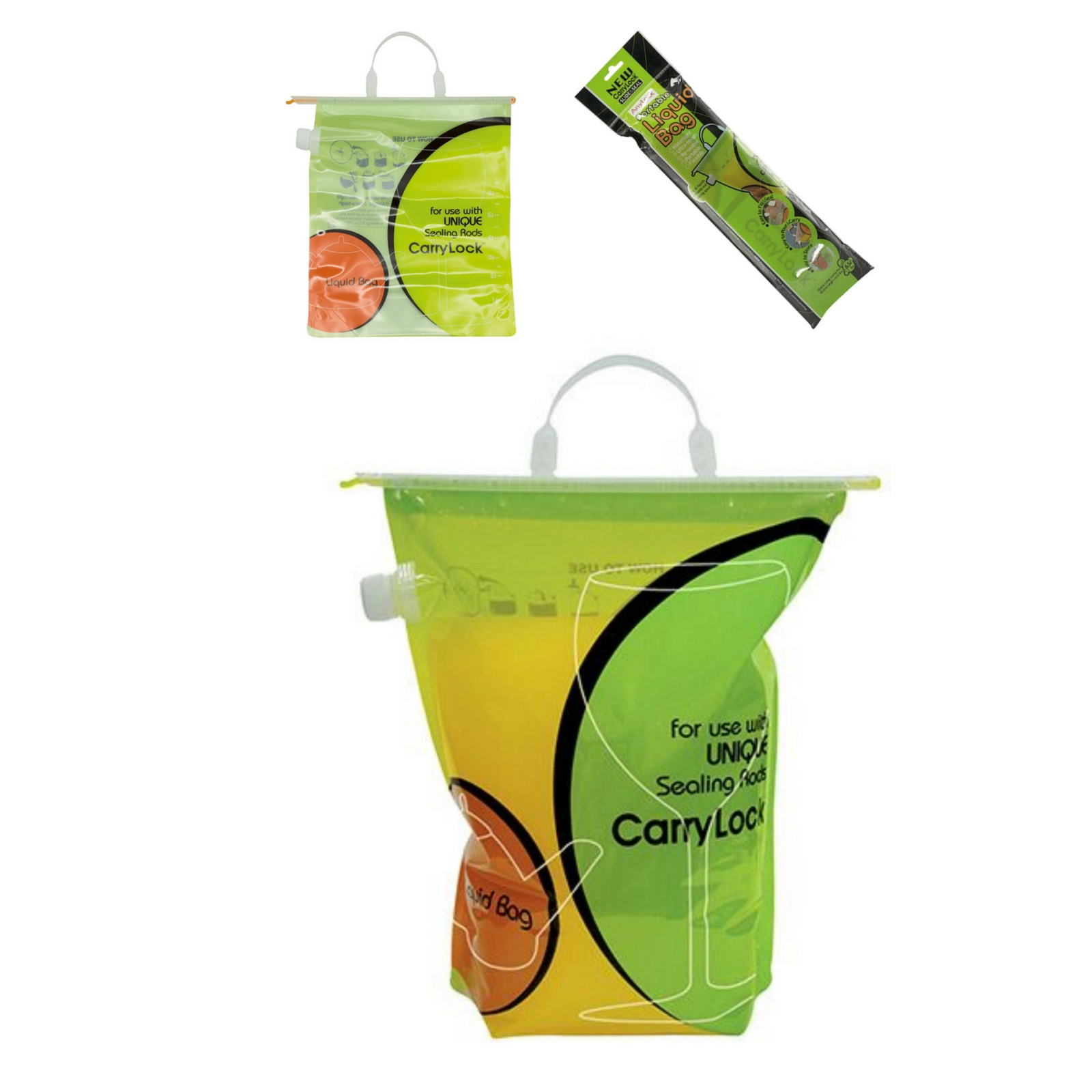 6.5L AnyLock CarryLock Portable Liquid Bag Fishing Hiking Water Storage Camping - Image 1
