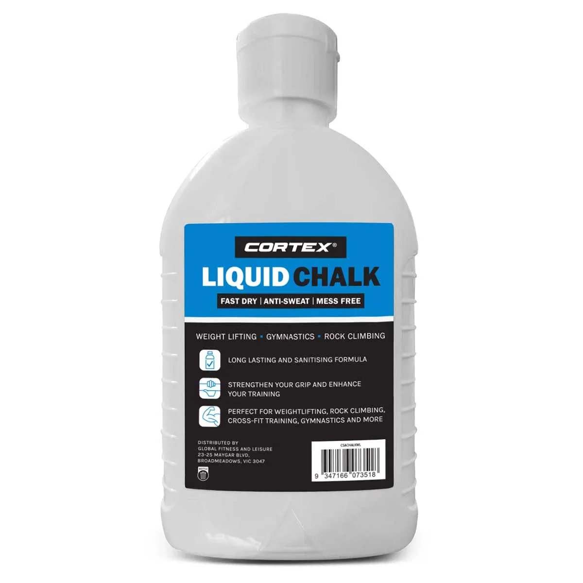 CORTEX Fast Dry Anti-Sweat Liquid Chalk 250ml (Sanitising Formula) - Image 2