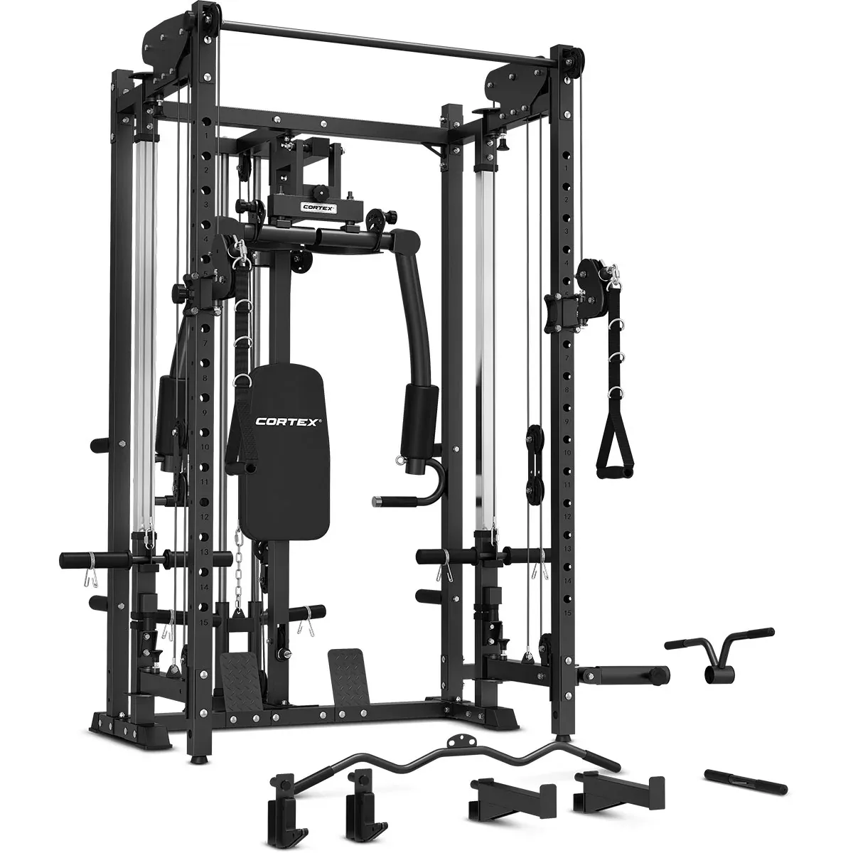 CORTEX PR5 Folding Power Rack with 90kg Standard Tri-Grip Weight & Bar Set - Image 2