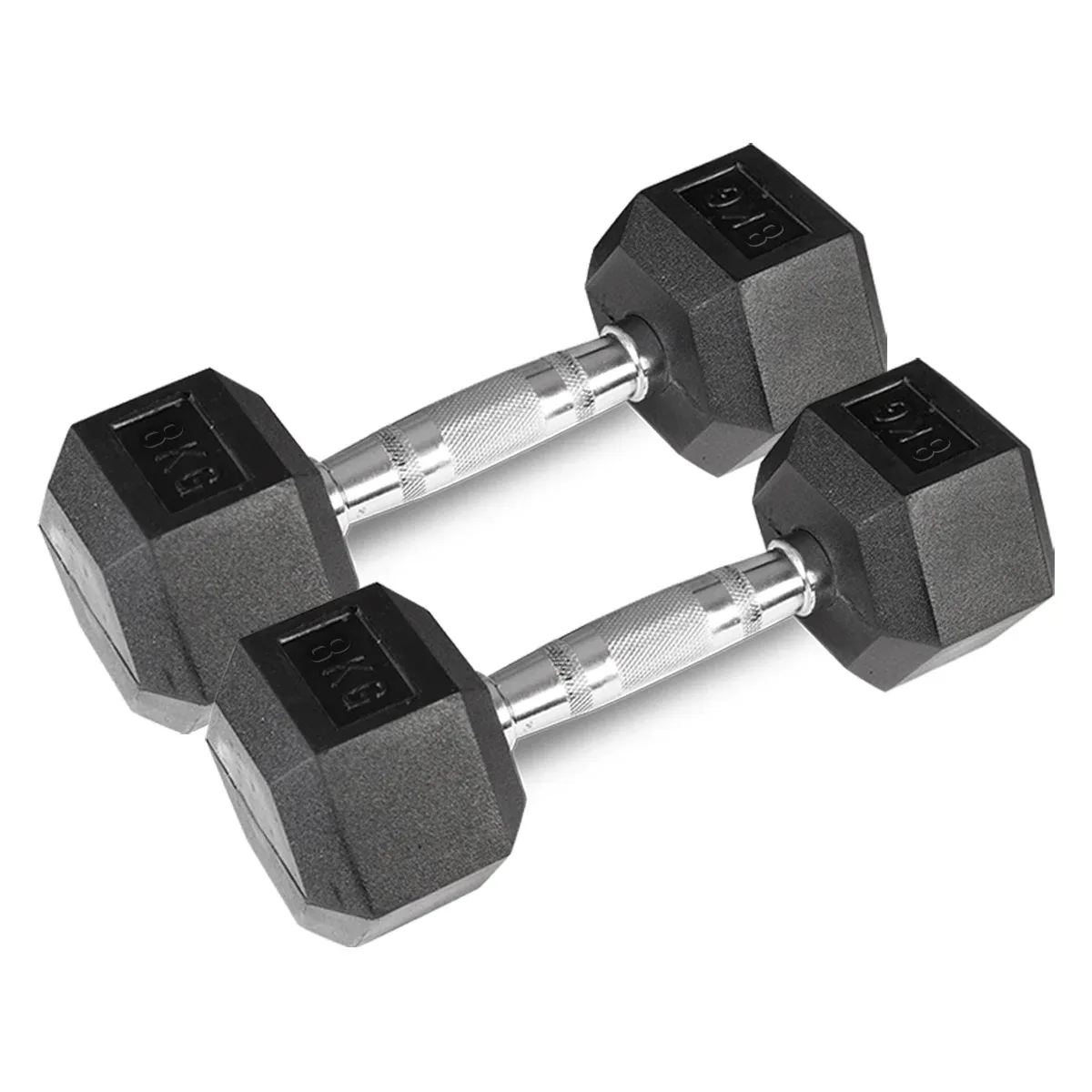CORTEX 8kg Hex Dumbbell (Pair) - Image 1