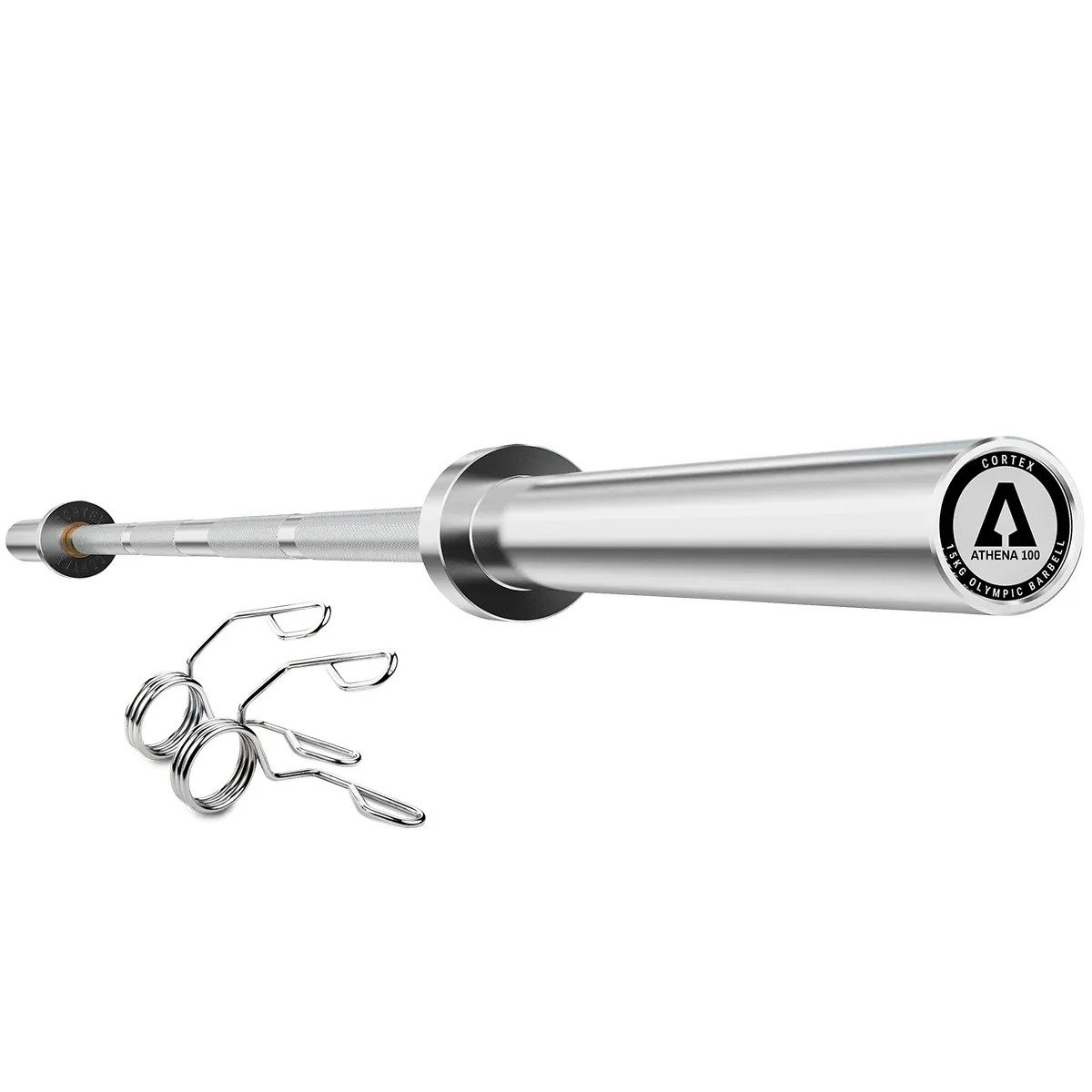 CORTEX ATHENA100 200cm 15kg Womens' Olympic Barbell With Spring Collars - Image 1