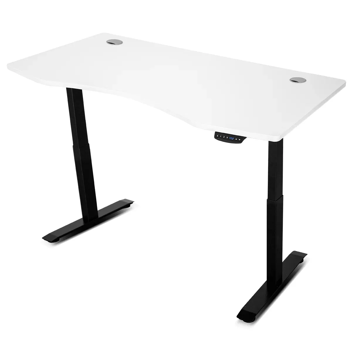 WalkingPad C2 Treadmill + ErgoDesk Automatic Standing Desk 1500mm in White/Black + Cable Management Tray - Image 4