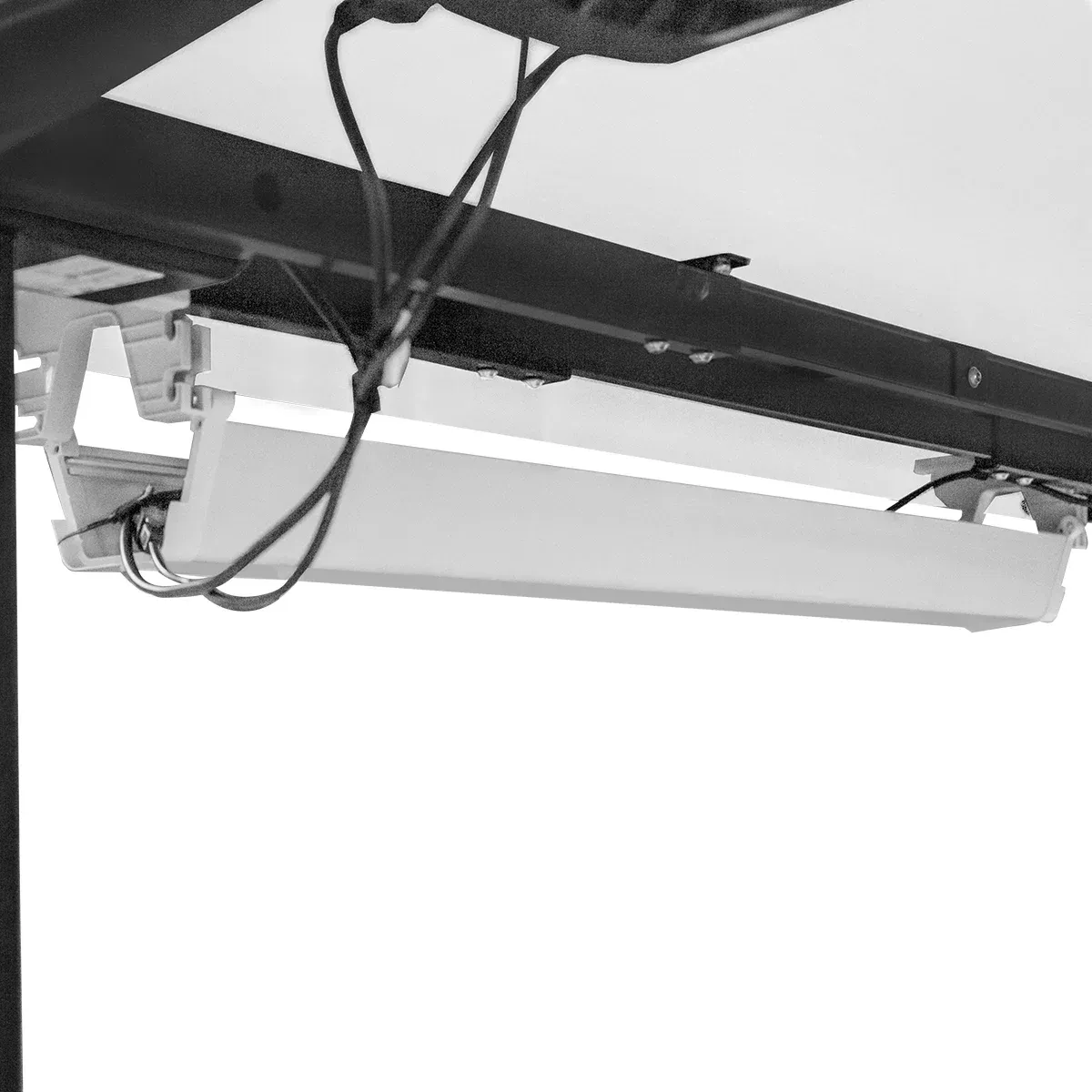 WalkingPad C2 Treadmill + ErgoDesk Automatic Standing Desk 1500mm in White/Black + Cable Management Tray - Image 6