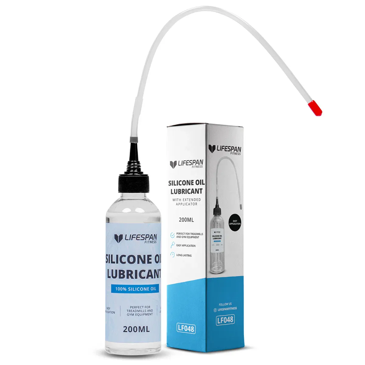 Lifespan Fitness Silicone Oil 200ML Lubricant with Extended Applicator - Image 1