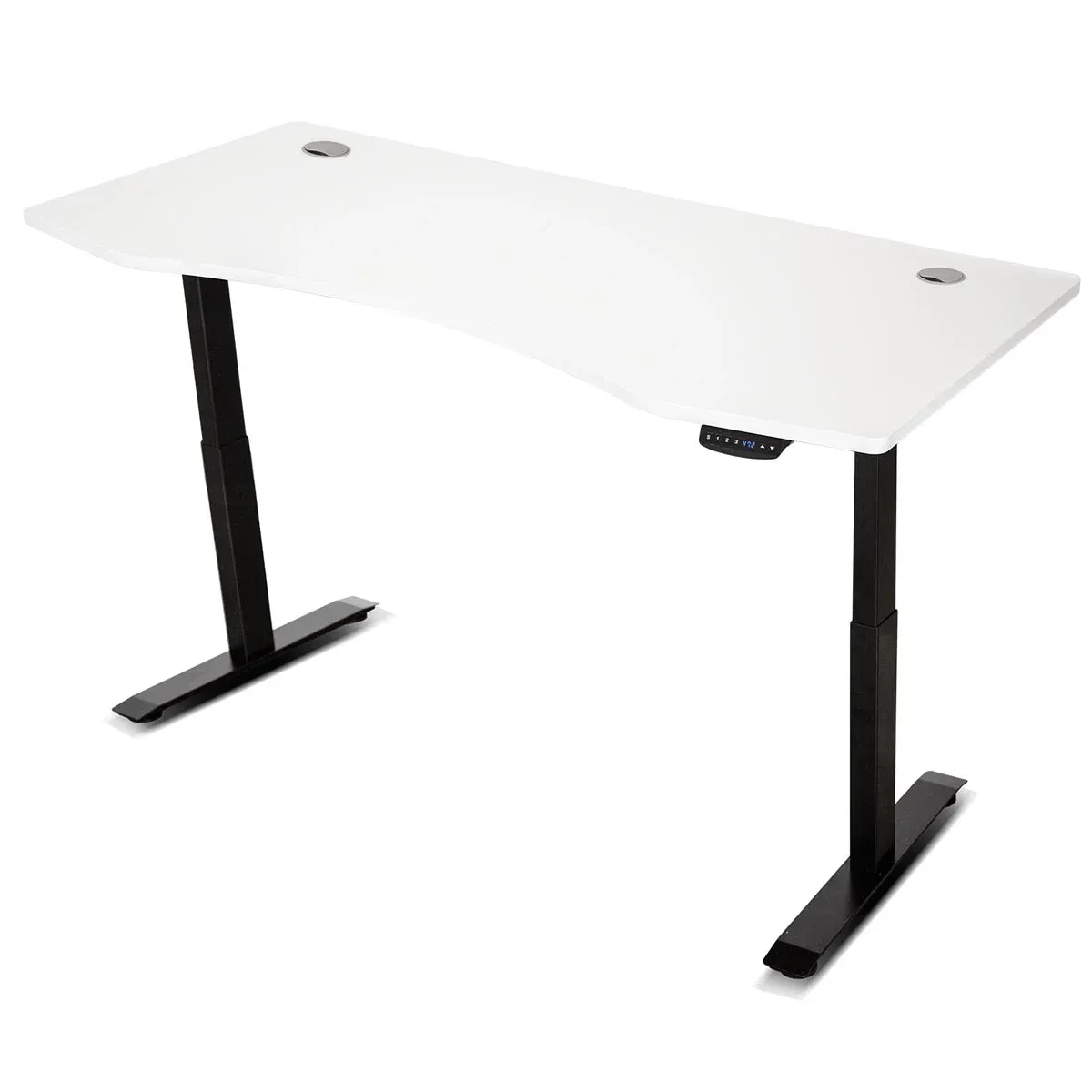 Lifespan Fitness ErgoDesk Automatic Standing Desk 1500mm (White) + Cable Management Tray - Image 5