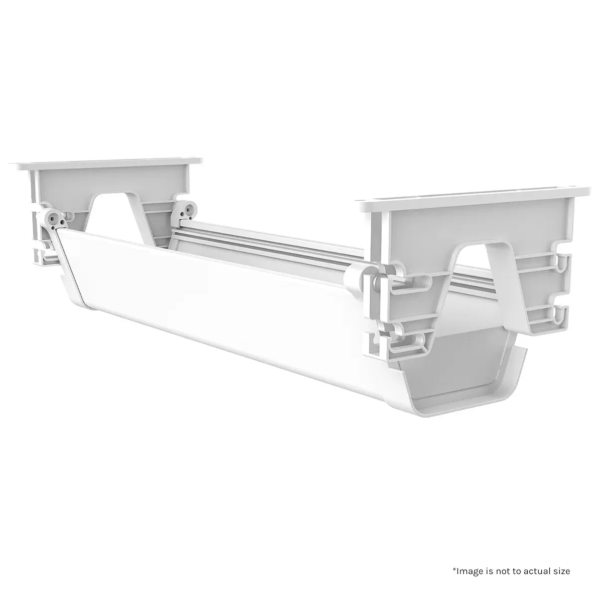 Lifespan Fitness ErgoDesk Automatic Standing Desk 1500mm (White) + Cable Management Tray - Image 7