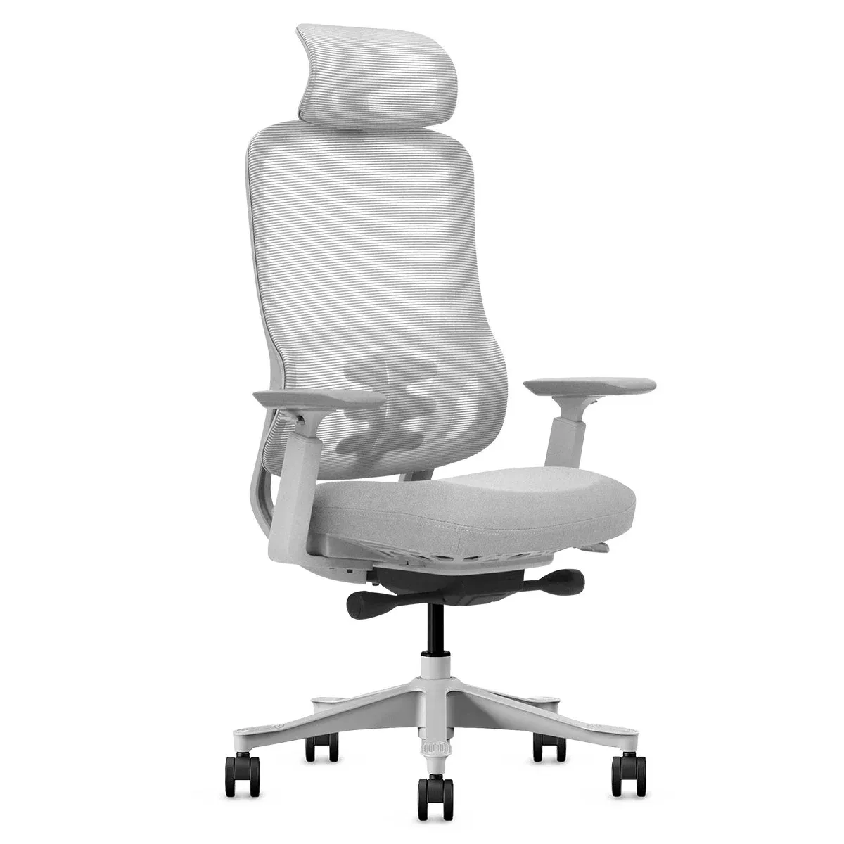 Lifespan Fitness DM8 Ergonomic Office Desk Chair (White/Grey) - Image 1