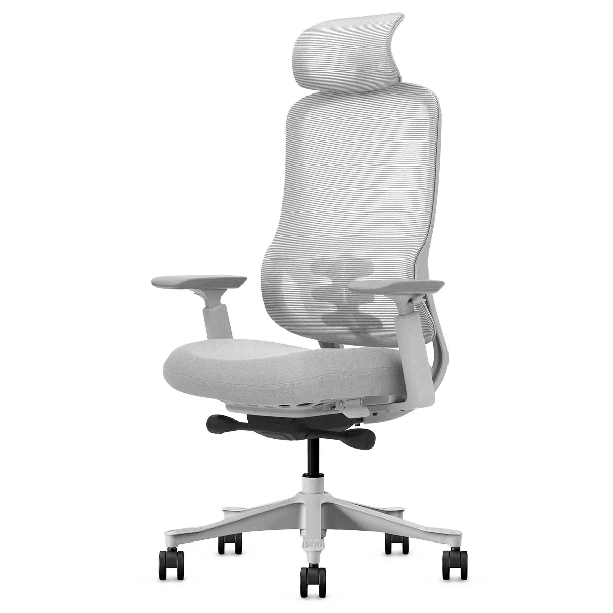 Lifespan Fitness DM8 Ergonomic Office Desk Chair (White/Grey) - Image 2