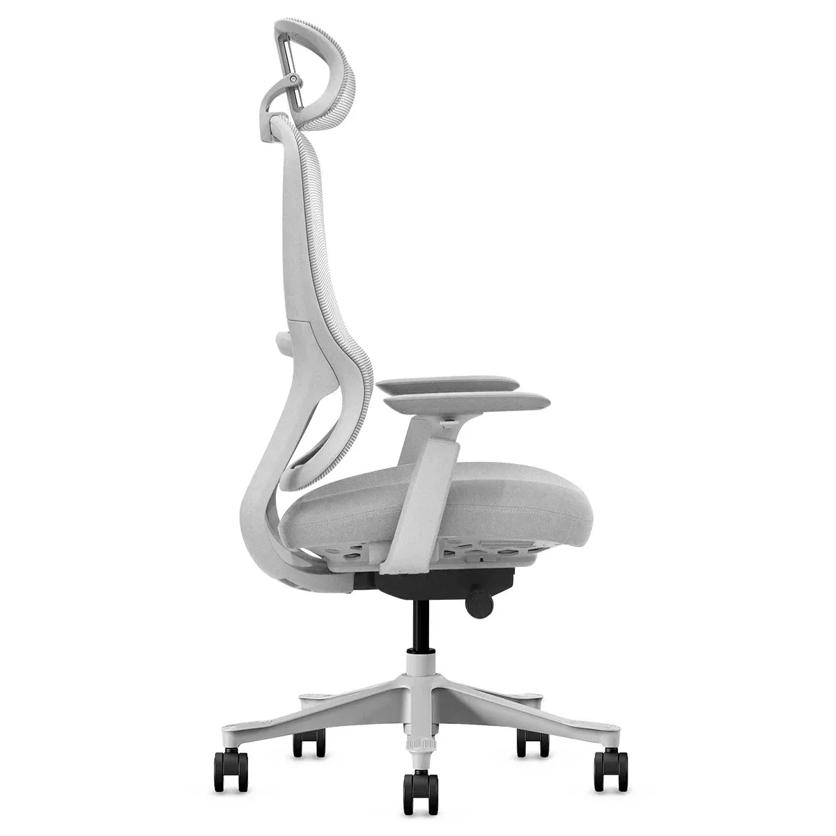 Lifespan Fitness DM8 Ergonomic Office Desk Chair (White/Grey) - Image 4