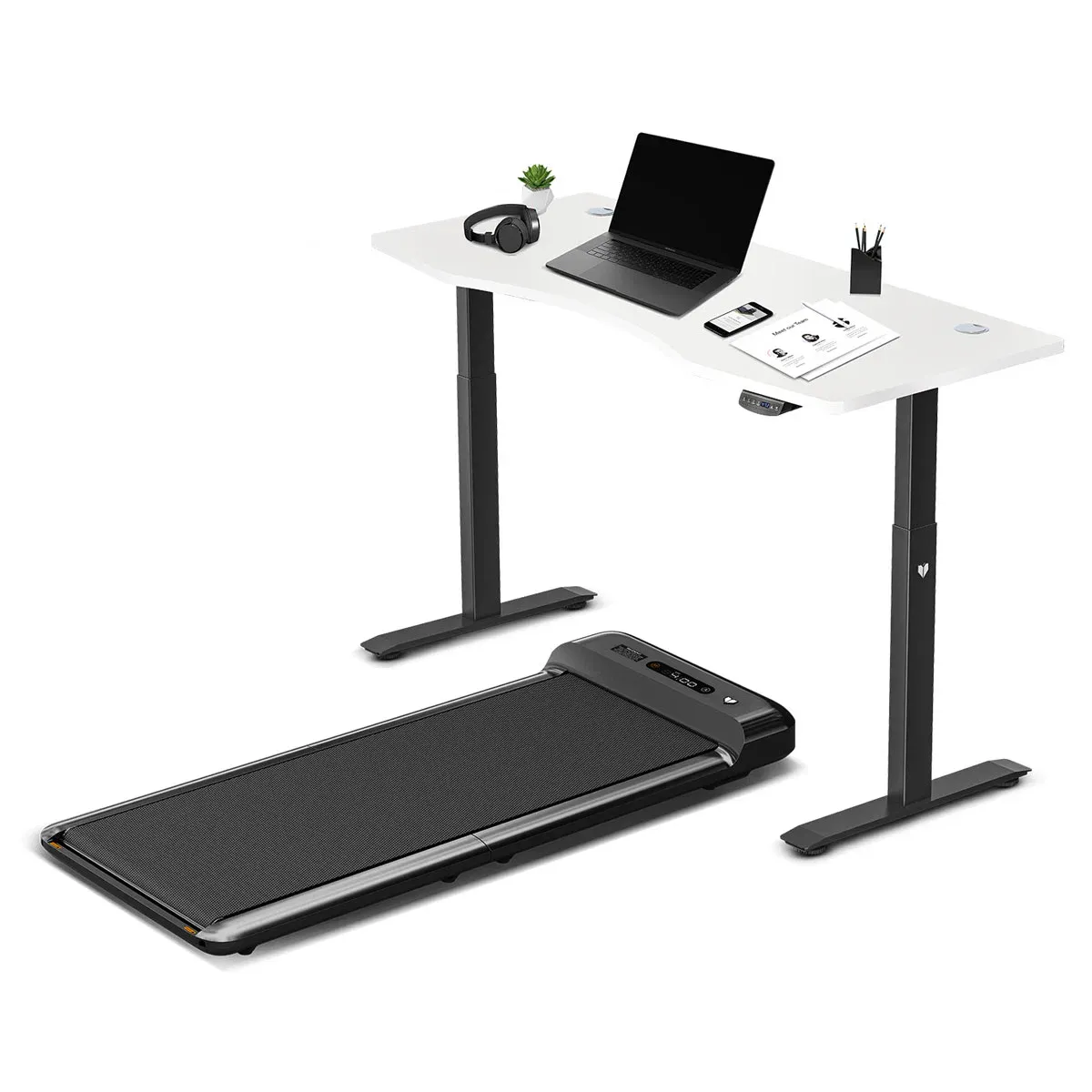 Lifespan Fitness Walkingpad M2 Treadmill with Dual Motor Automatic Standing Desk 150cm in White/Black - Image 1