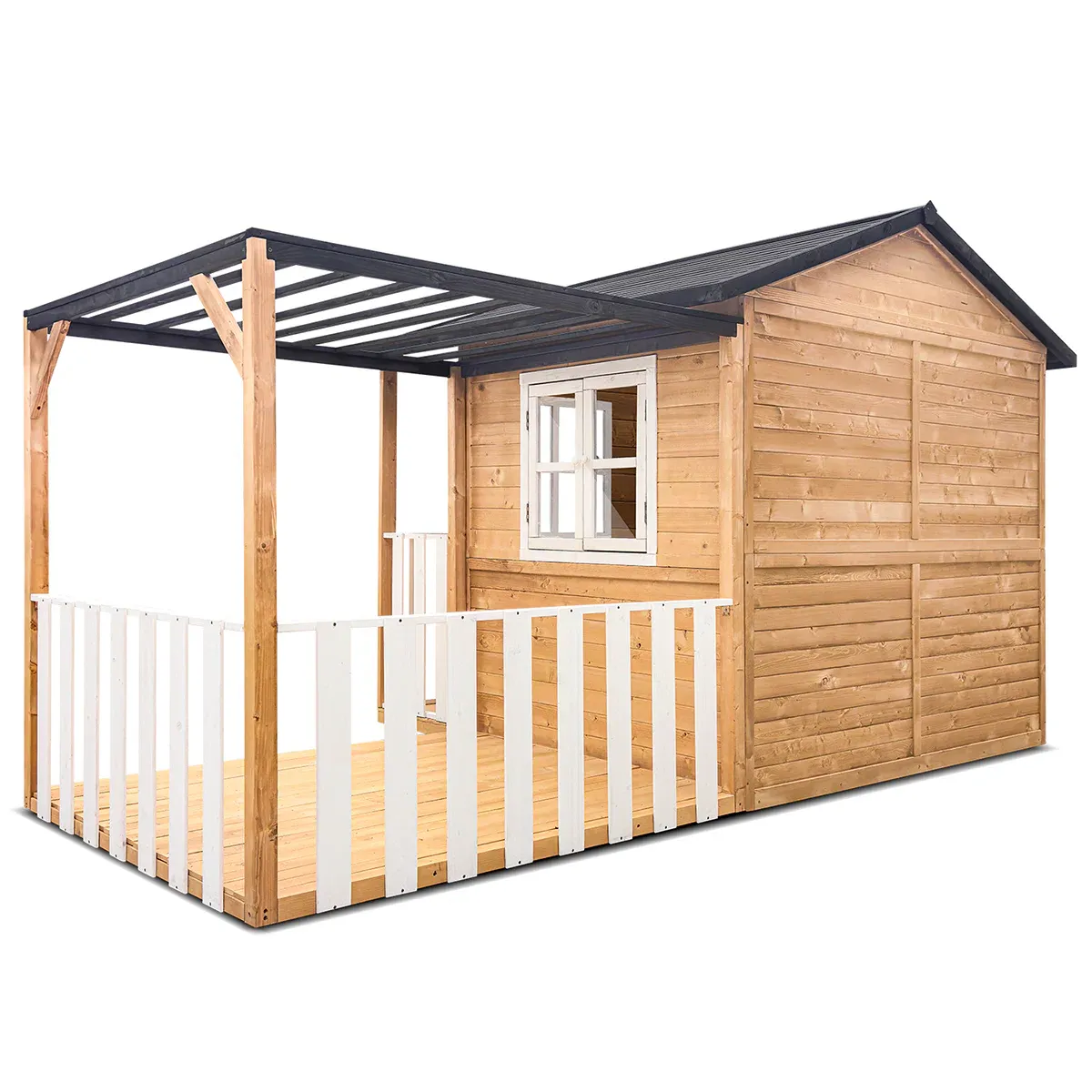 Lifespan Kids Burleigh Cubby House with Pergola - Image 4