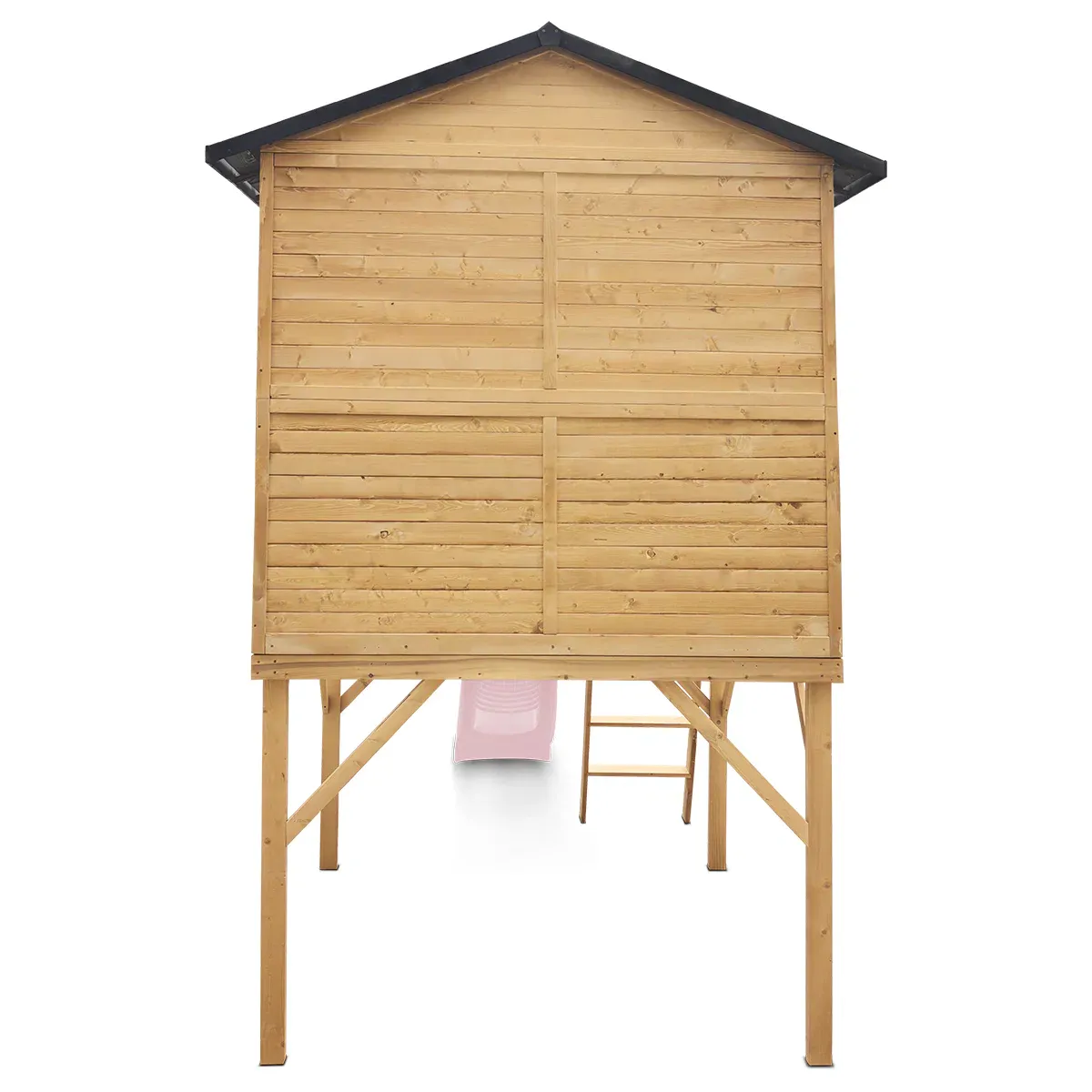 Lifespan Kids Burleigh Cubby House with 2.2m Slide (Pastel Pink) - Image 7