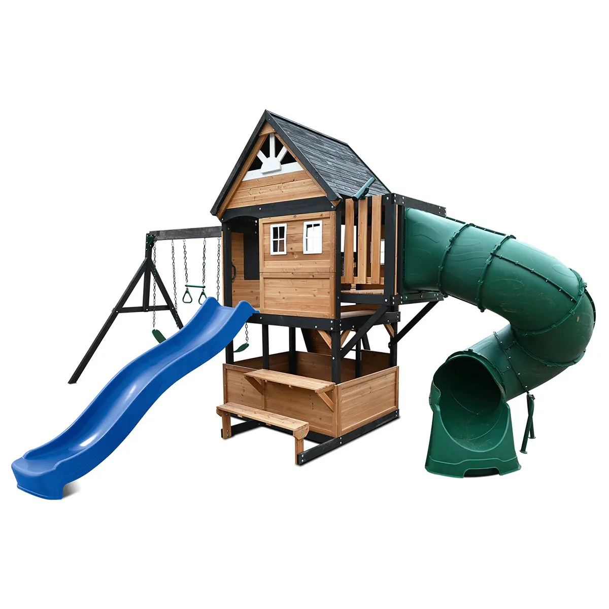 Lifespan Kids Claremont Swing Set & Play Centre with 2.2m Slide (Blue) - Image 1