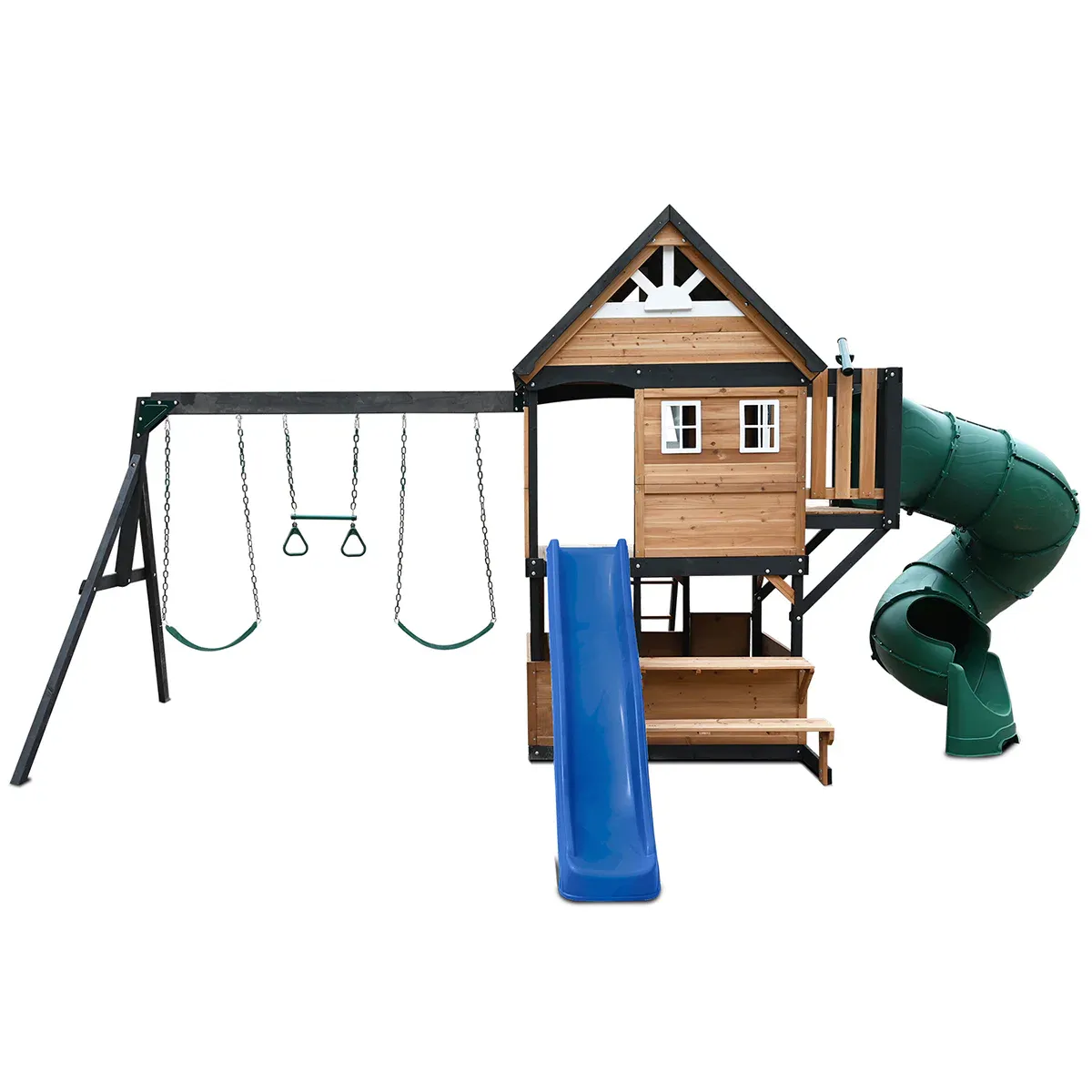 Lifespan Kids Claremont Swing Set & Play Centre with 2.2m Slide (Blue) - Image 2