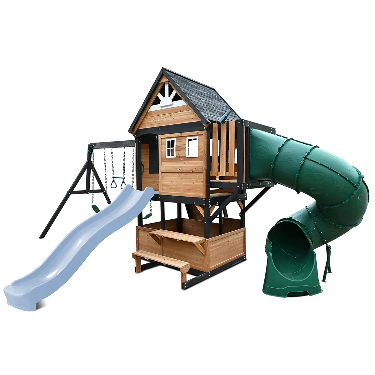 Lifespan Kids Claremont Swing Set & Play Centre with 2.2m Slide (Pastel Blue) - Image 1
