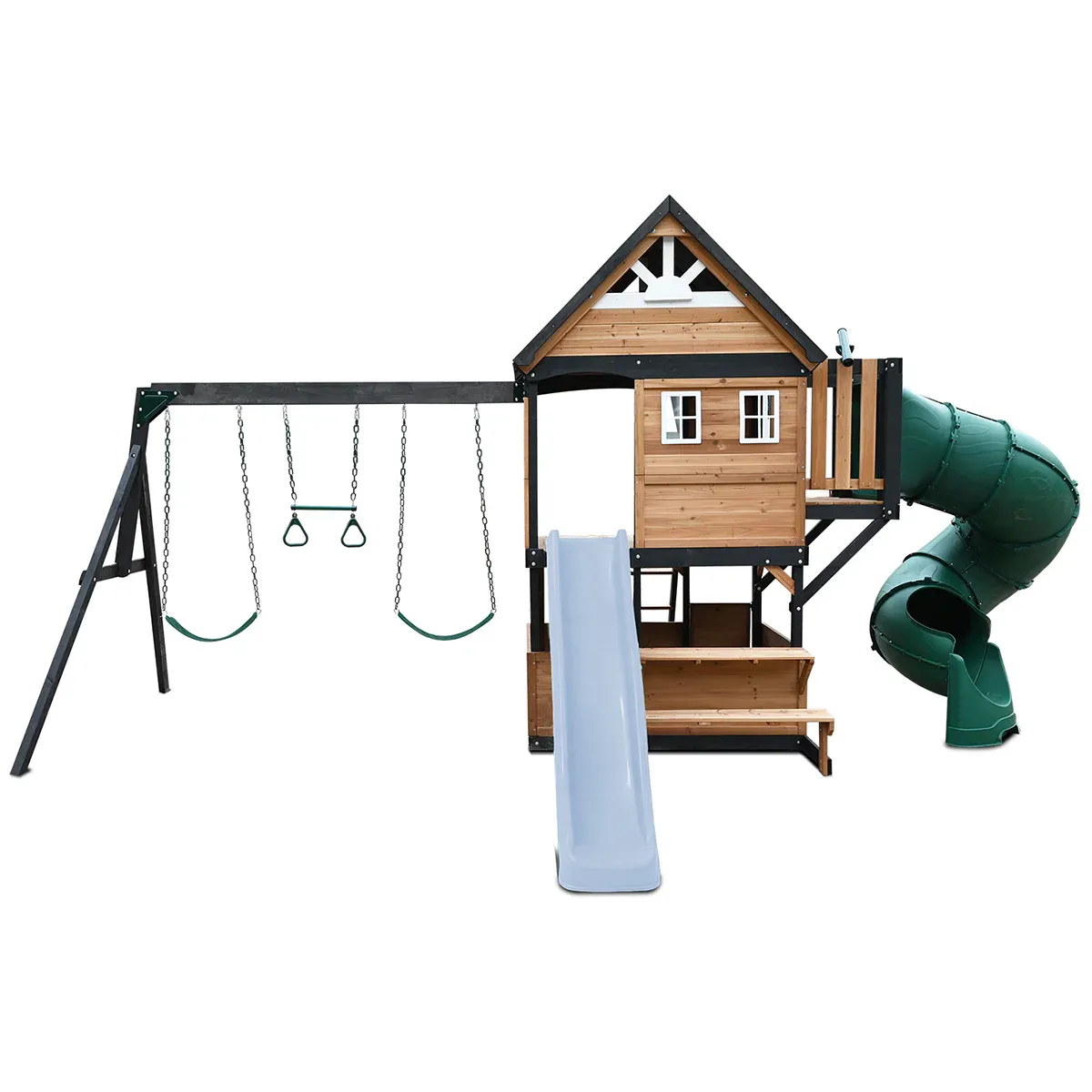 Lifespan Kids Claremont Swing Set & Play Centre with 2.2m Slide (Pastel Blue) - Image 2