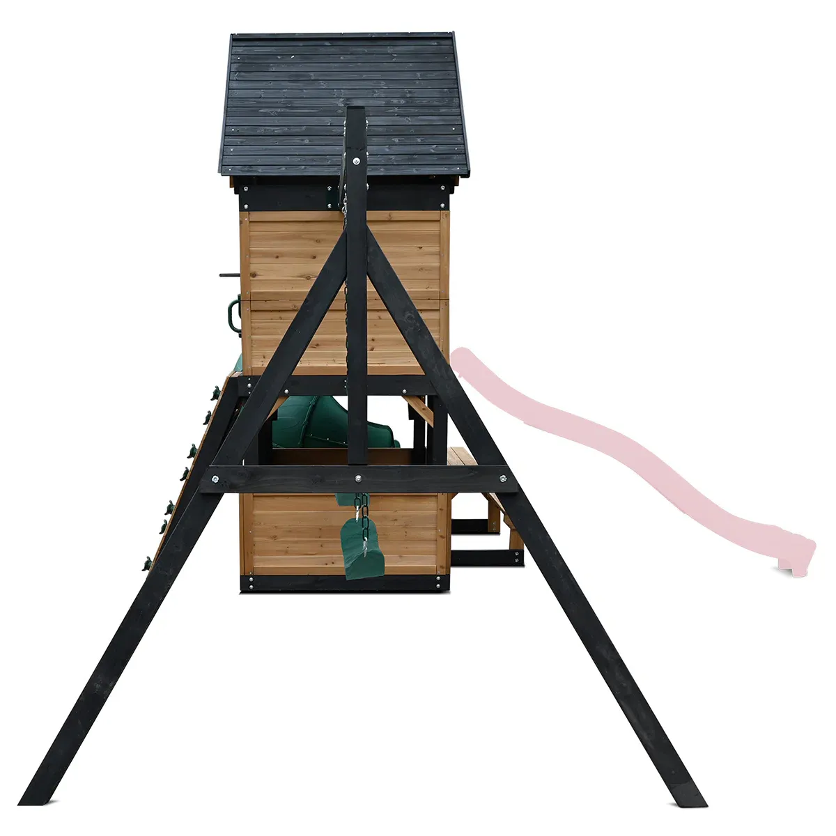 Lifespan Kids Claremont Swing Set & Play Centre with 2.2m Slide (Pastel Pink) - Image 5