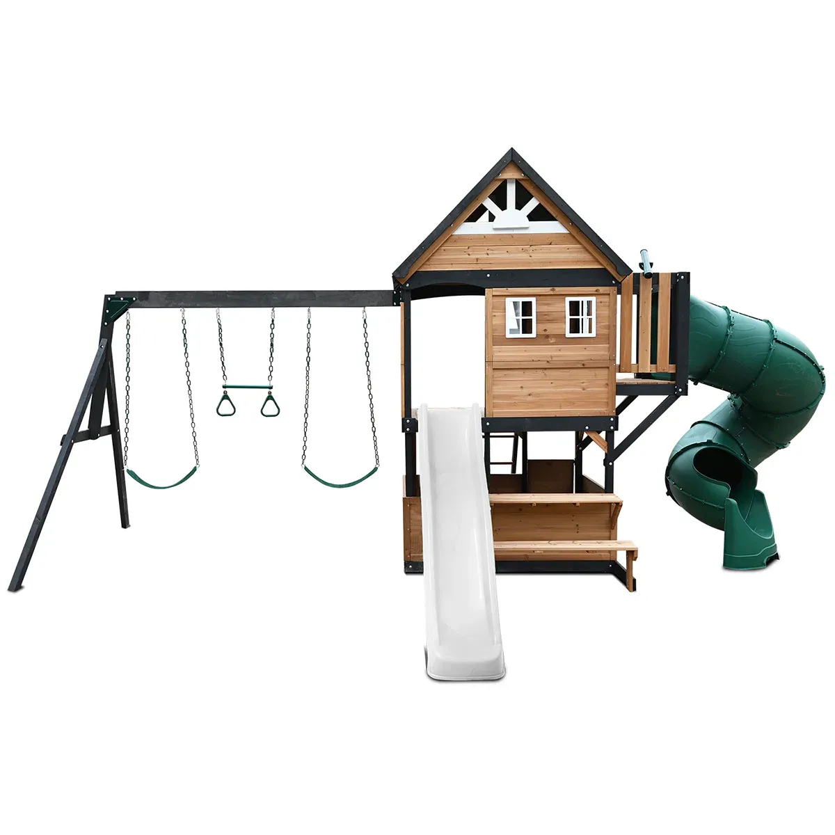 Lifespan Kids Claremont Swing Set & Play Centre with 2.2m Slide (White) - Image 2