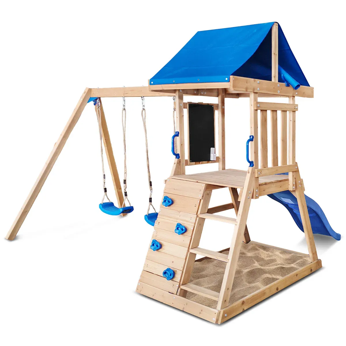 Lifespan Kids Hazelbrook Swing Set & Play Centre with 1.8m Slide (Blue) - Image 3