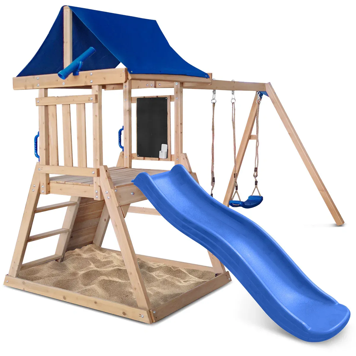 Lifespan Kids Hazelbrook Swing Set & Play Centre with 1.8m Slide (Blue) - Image 4