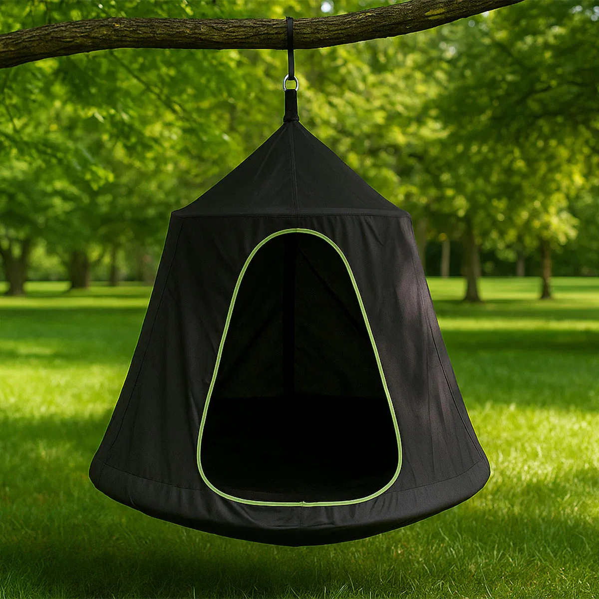 Lifespan Kids Comfy Cocoon Freestanding Nest Swing - Image 4