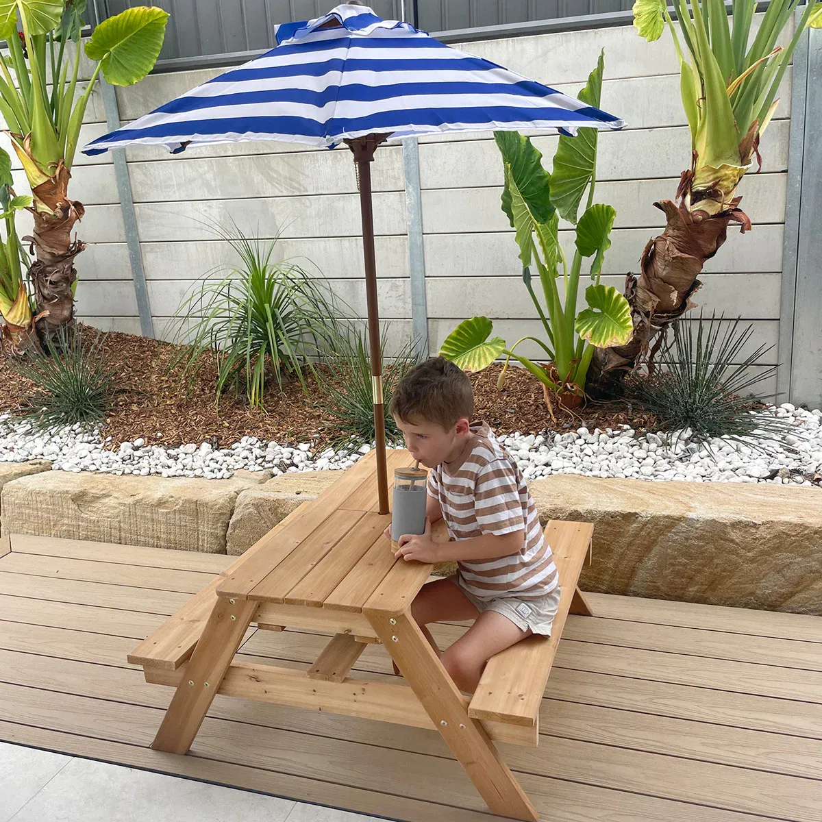 Lifespan Kids Sunrise Sand & Water Table with Umbrella - Image 1