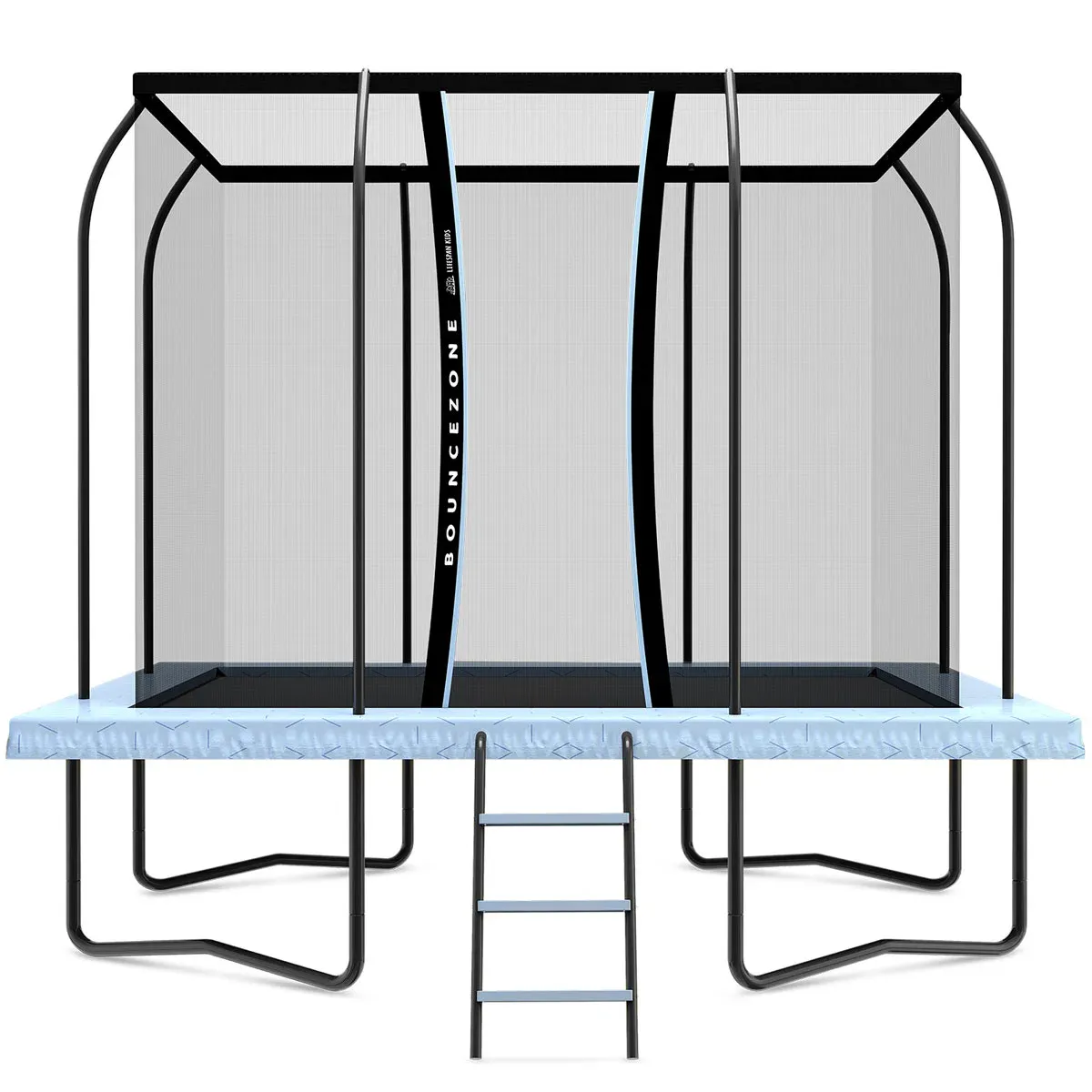Lifespan Kids BounceZone M Rectangular Spring Trampoline Set - Image 1