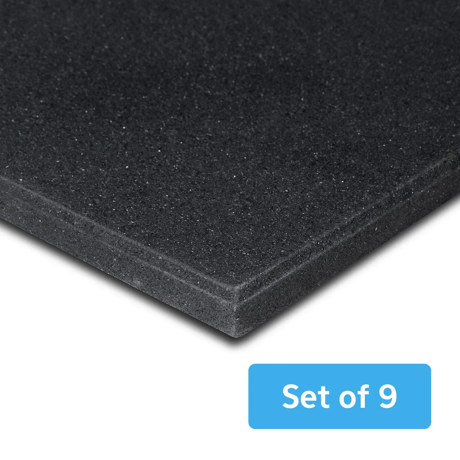 CORTEX 15mm Commercial Bevelled Edge Rubber Gym Tile Mat (1m x 1m) - Set of 9 - Image 2