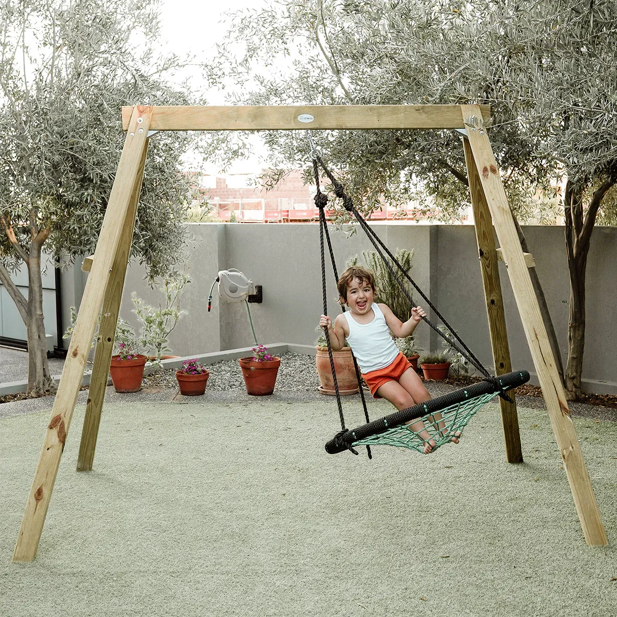 Lifespan Kids Oakley Swing Set with 1.2m Spidey Web Swing - Image 1