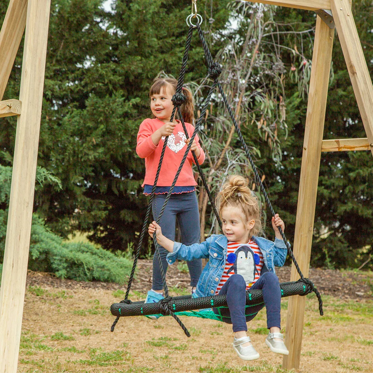Lifespan Kids Oakley Swing Set with 1.2m Spidey Web Swing - Image 4