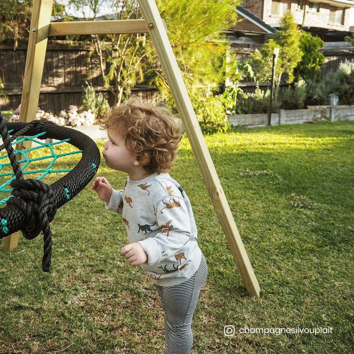 Lifespan Kids Oakley Swing Set with 1.2m Spidey Web Swing - Image 8