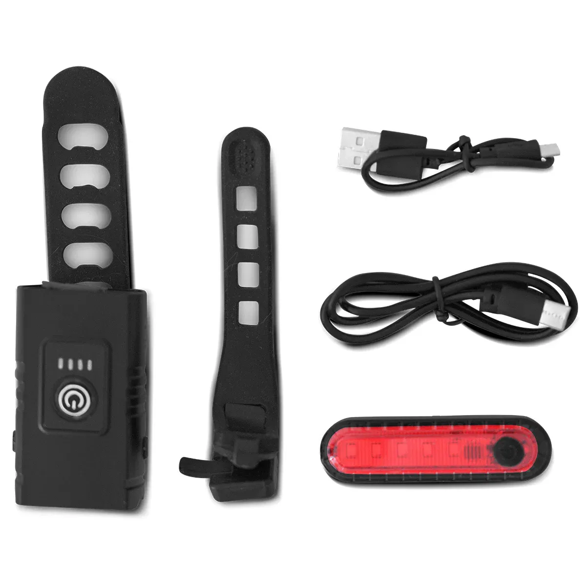 Progear LED Rechargeable Front and Rear Light Set - Image 2