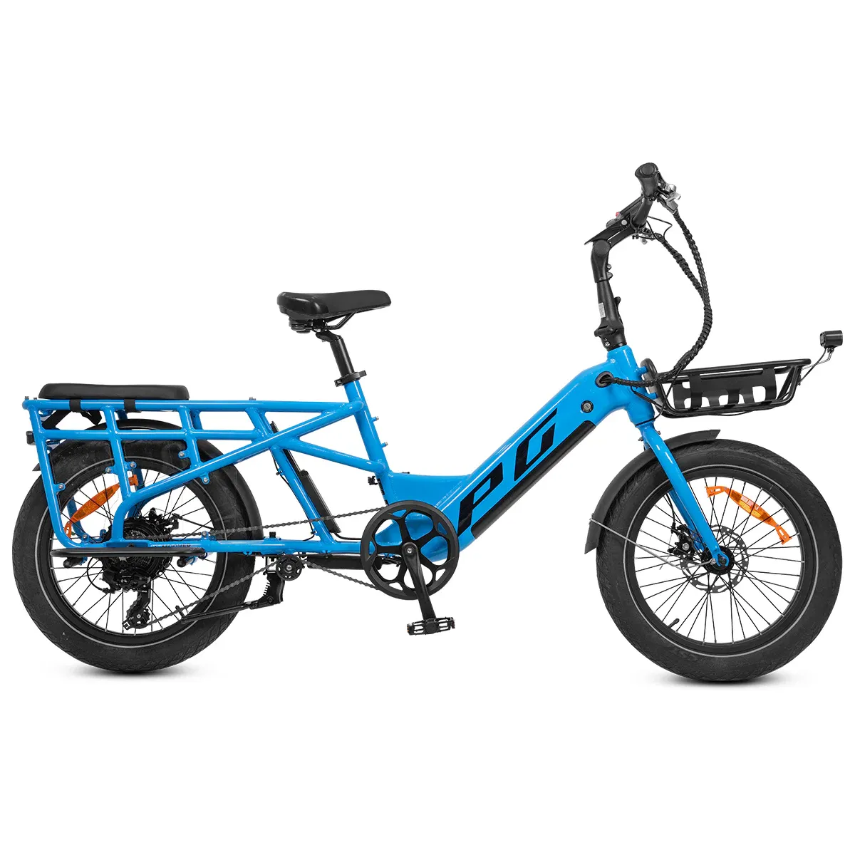 Progear Bikes E-Moover Cargo Bike + Transporter Kit - Electric Blue - Image 2