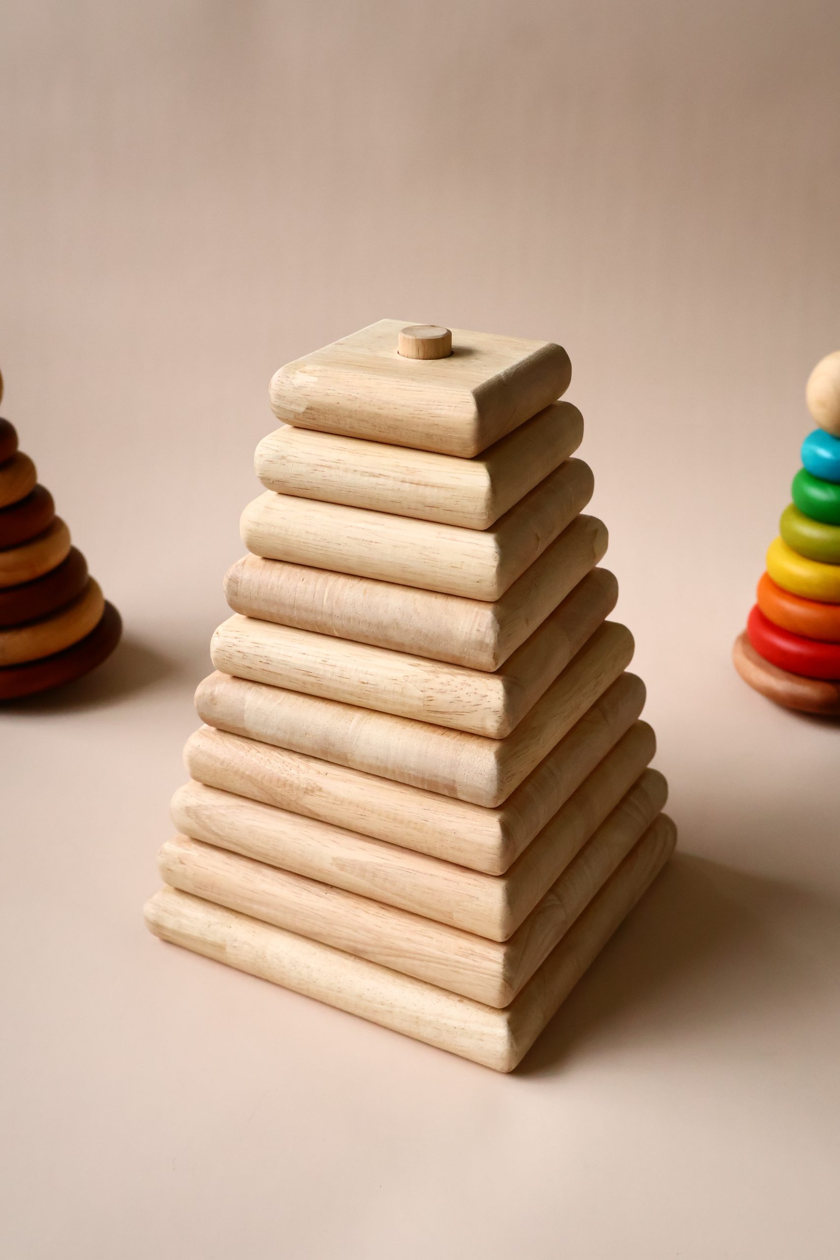 Natural Square Stacker - Image 1