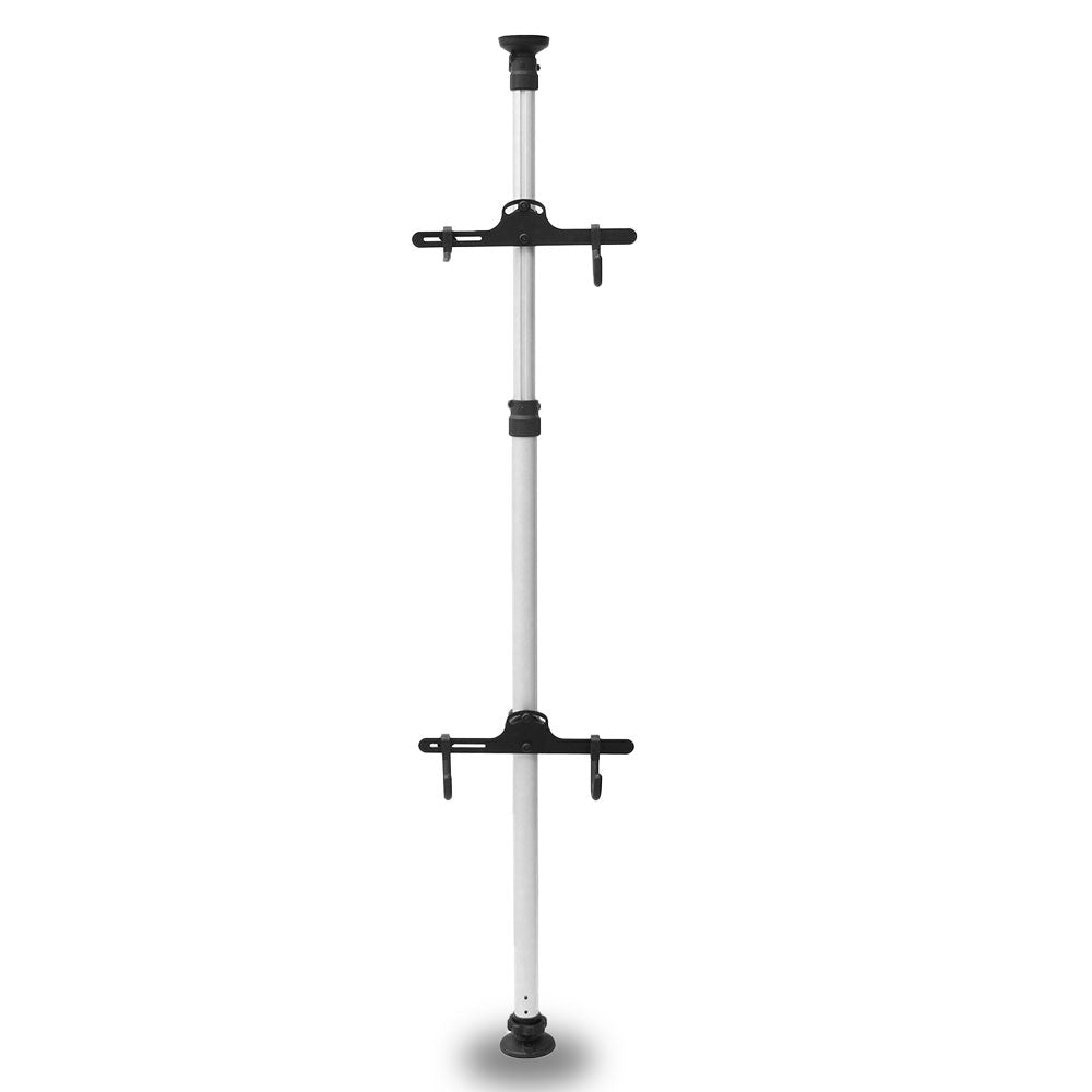 Heavy Duty Aluminum Alloy 2 Bike Bicycle Hanger Parking Rack Storage Stand To 4M - Image 1