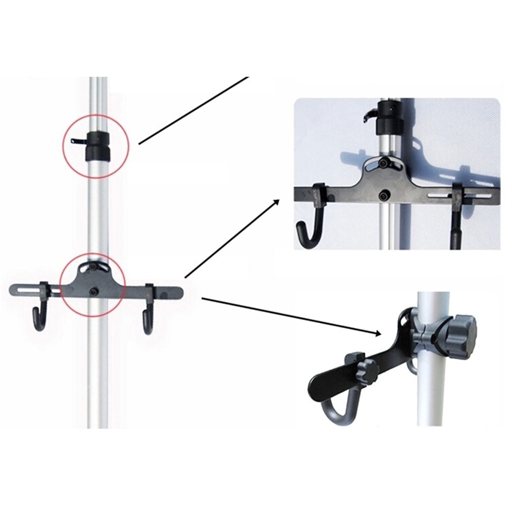 Heavy Duty Aluminum Alloy 2 Bike Bicycle Hanger Parking Rack Storage Stand To 4M - Image 3