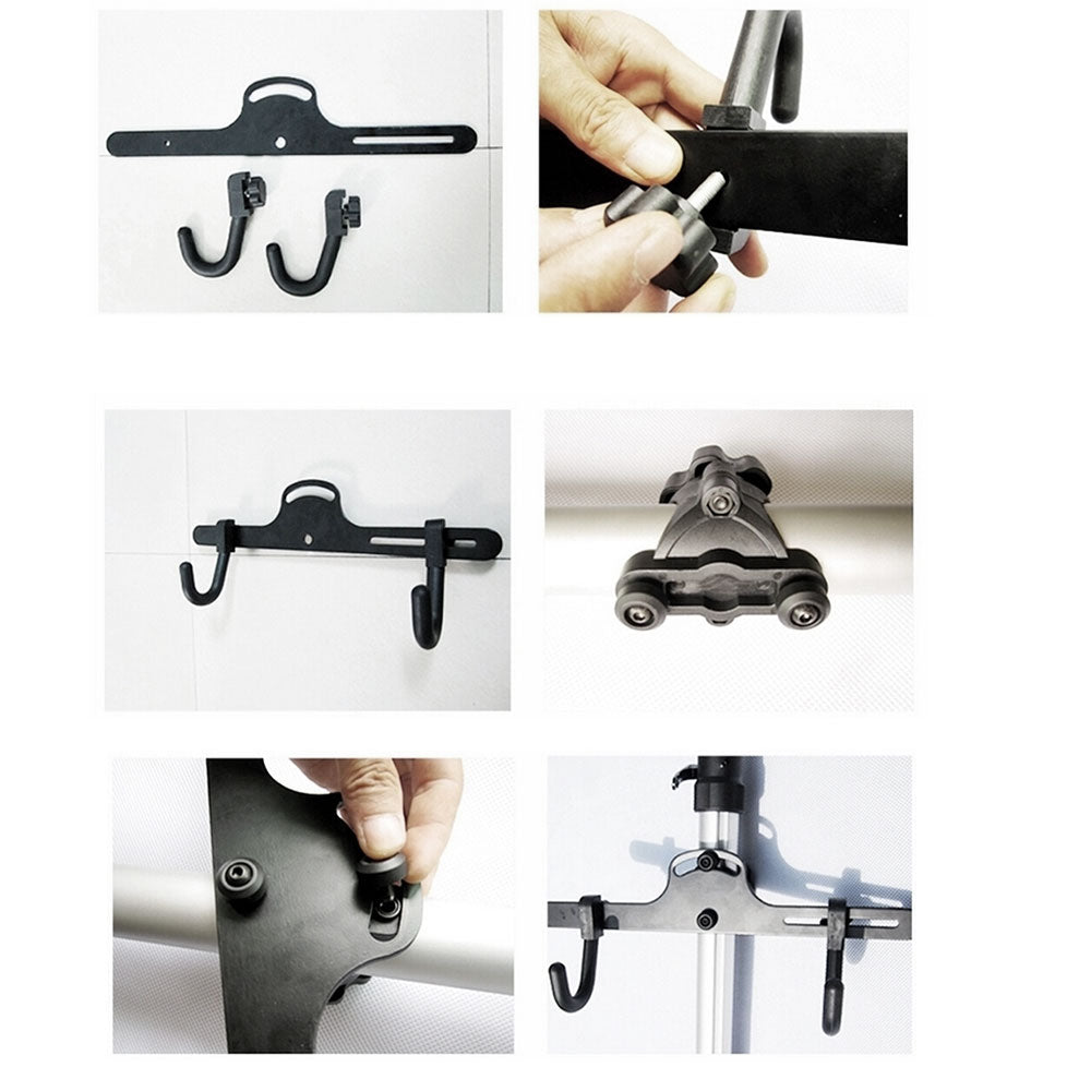 Heavy Duty Aluminum Alloy 2 Bike Bicycle Hanger Parking Rack Storage Stand To 4M - Image 5