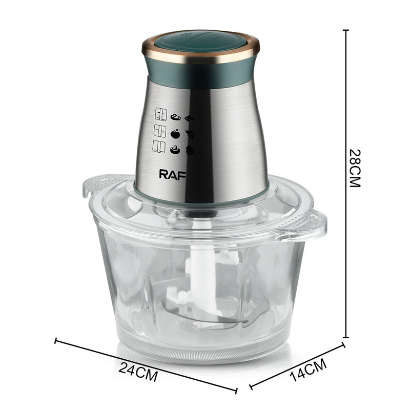 Multifunctional Stainless Steel Blade Electric Blender Salad maker and Meat Grinder, Food Processor - Image 2