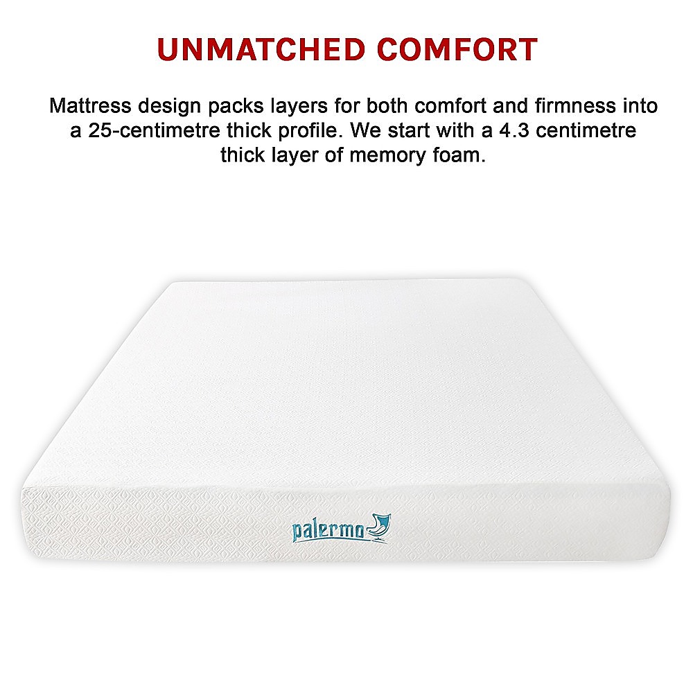King 25cm Gel Memory Foam Mattress â€“ Dual-Layered Comfort with CertiPUR-US Certified Foam - Image 8