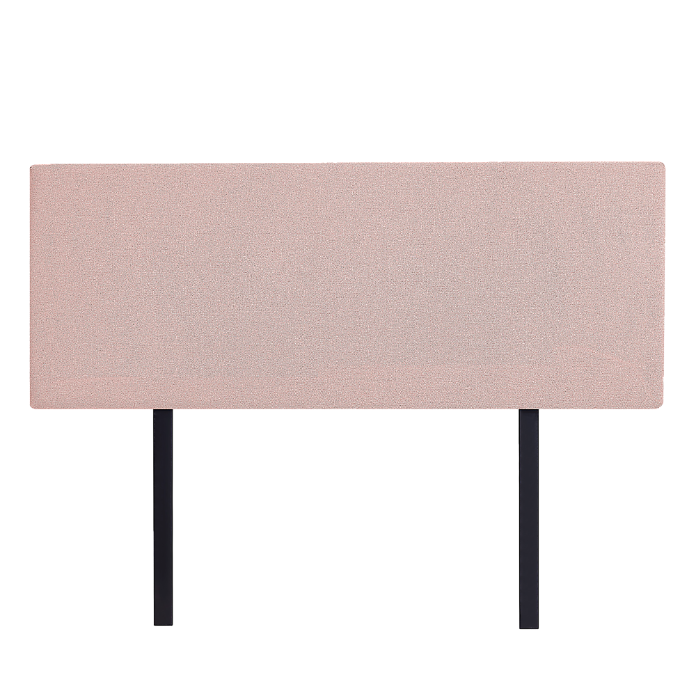 Linen Fabric Double Bed Deluxe Headboard Bedhead - Pale Pink - Image 1
